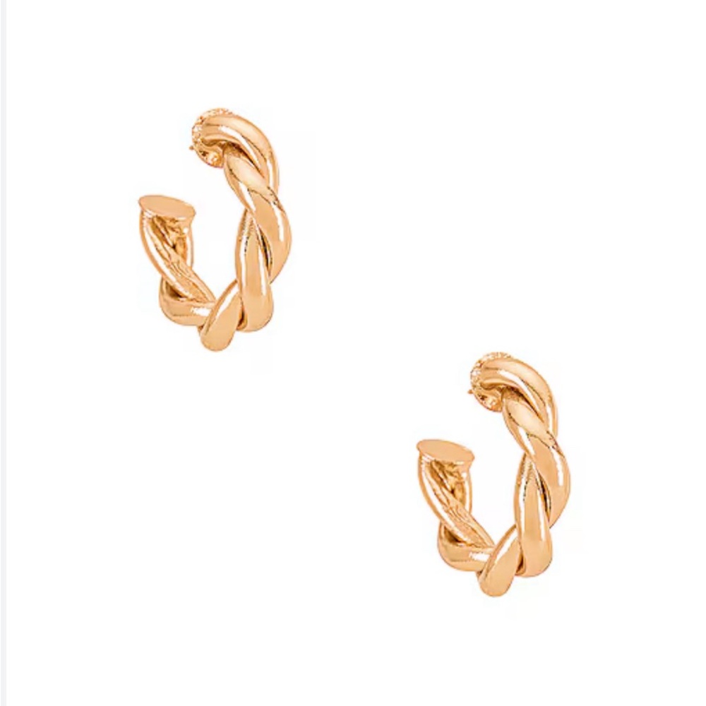 Amber Sceats, Twist hoop earring in Gold